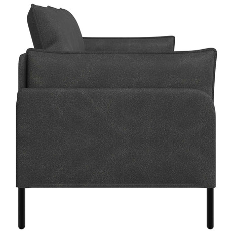 Faux Leather 2 Seater Sofa 188cm Wide With Metal Legs - Vantage Home