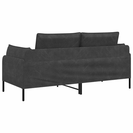 Faux Leather 2 Seater Sofa 188cm Wide With Metal Legs - Vantage Home
