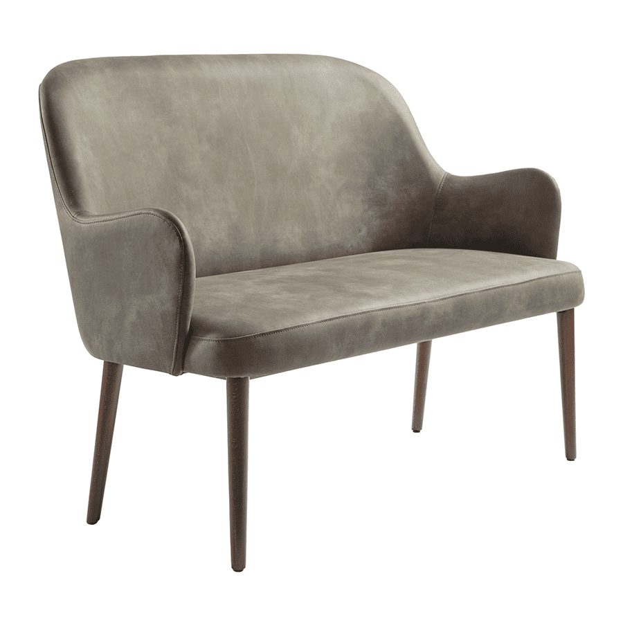 Faux Leather 2 Seater Sofa - Aztec