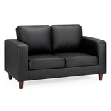 Faux Leather 2 Seater Sofa - Box