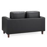 Faux Leather 2 Seater Sofa - Box