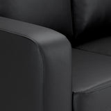Faux Leather 2 Seater Sofa - Box