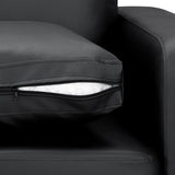 Faux Leather 2 Seater Sofa - Box