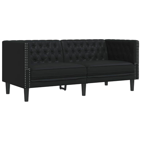 Faux Leather 2 Seater Sofa Chesterfield 174cm Wide - Vantage Home