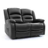 Faux Leather 2 Seater Sofa Electric Recliner - Alva
