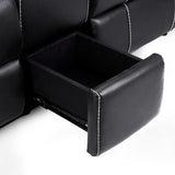 Faux Leather 2 Seater Sofa Electric Recliner - Galaxy Tech