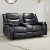Faux Leather 2 Seater Sofa Electric Recliner - Galaxy Tech