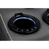 Faux Leather 2 Seater Sofa Electric Recliner - Galaxy Tech