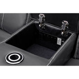 Faux Leather 2 Seater Sofa Electric Recliner - Galaxy Tech