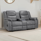 Faux Leather 2 Seater Sofa Electric Recliner - Galaxy Tech