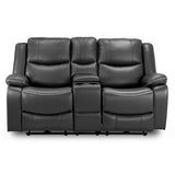 Faux Leather 2 Seater Sofa Electric Recliner - Harald