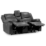 Faux Leather 2 Seater Sofa Electric Recliner - Harald
