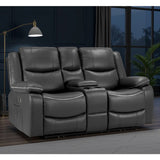 Faux Leather 2 Seater Sofa Electric Recliner - Harald
