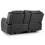 Faux Leather 2 Seater Sofa Electric Recliner - Harald