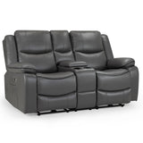 Faux Leather 2 Seater Sofa Electric Recliner - Harald