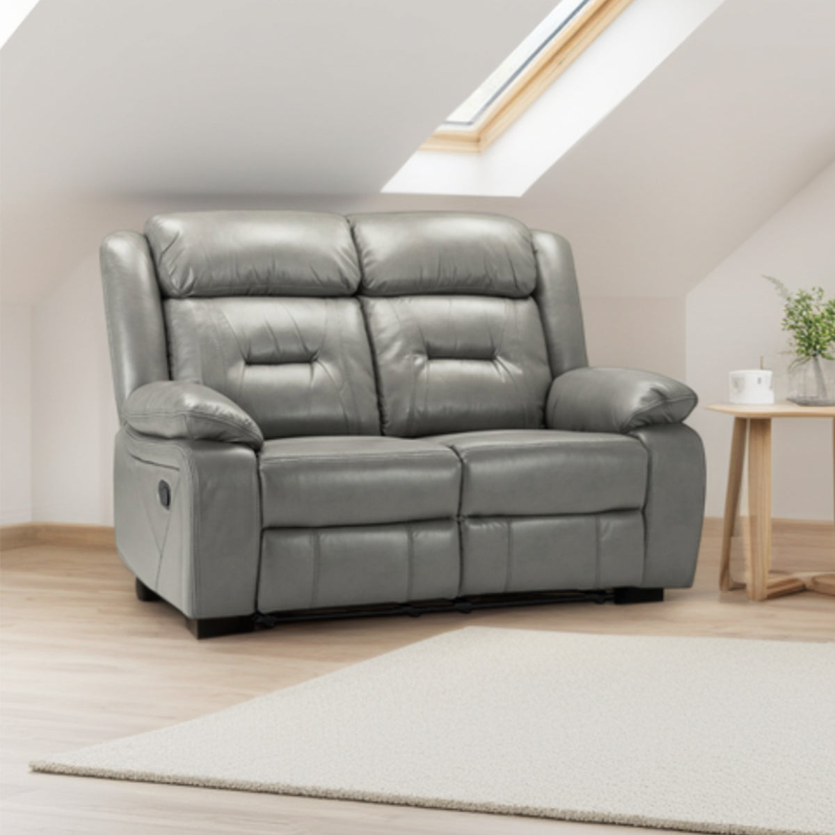 Faux Leather 2 Seater Sofa Recliner - Novie