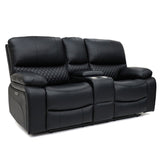 Faux Leather 2 Seater Sofa Recliner - Orla