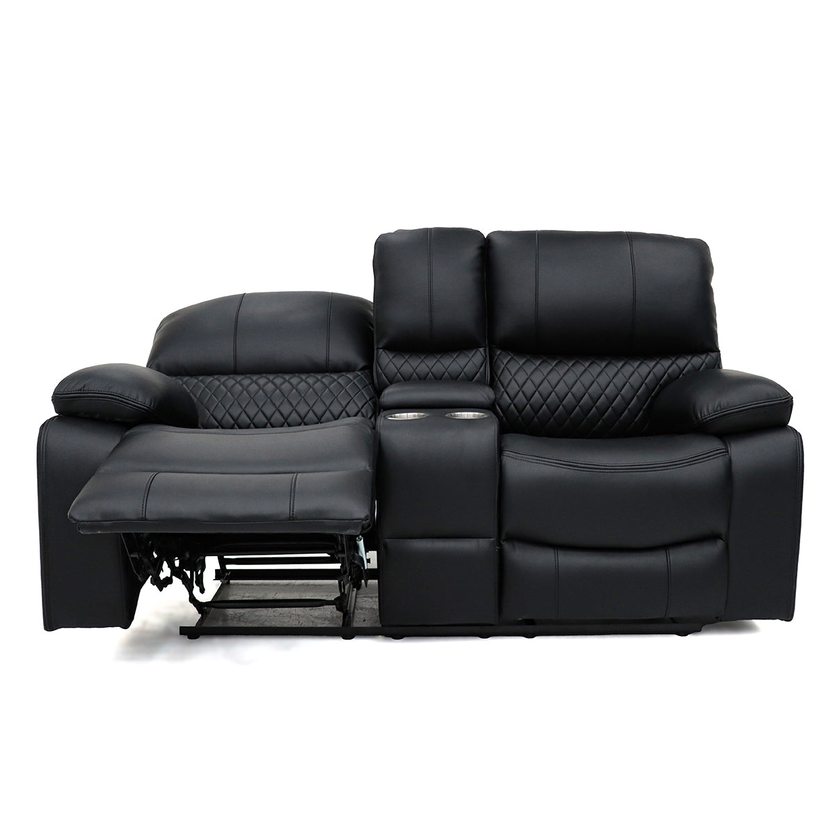 Faux Leather 2 Seater Sofa Recliner - Orla