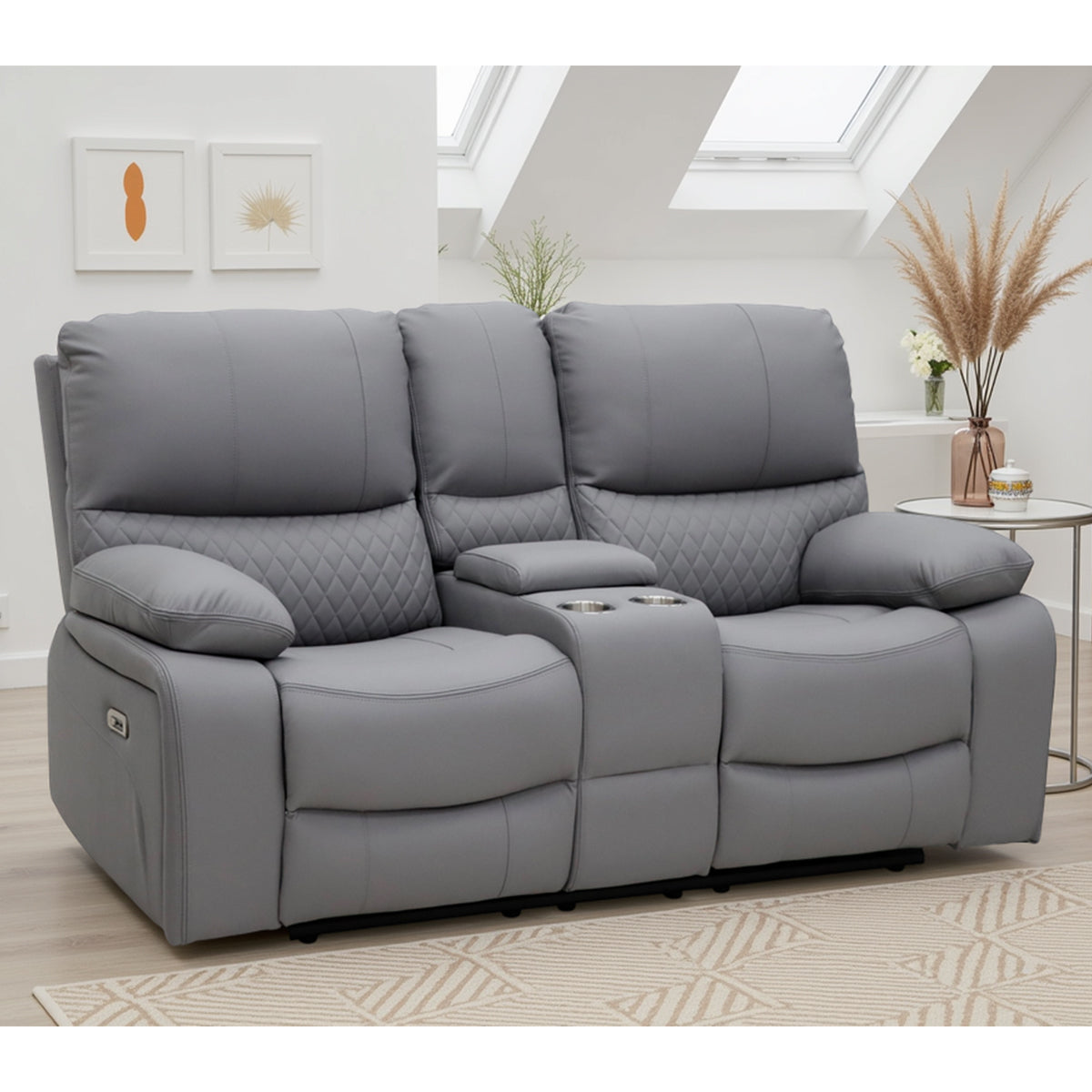 Faux Leather 2 Seater Sofa Recliner - Orla