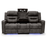 Faux Leather 2 Seater Sofa Recliner Tech - C-Love
