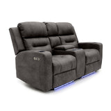 Faux Leather 2 Seater Sofa Recliner Tech - C-Love
