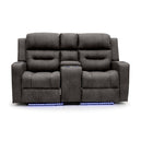 Faux Leather 2 Seater Sofa Recliner Tech - C-Love