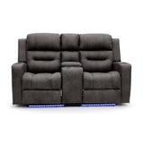 Faux Leather 2 Seater Sofa Recliner Tech - C-Love