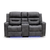 Faux Leather 2 Seater Sofa Recliner Tech - C-Love