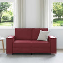 Faux Leather 2 Seater Sofa - Vantage Home