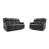 Faux Leather 3 + 2 Seater Sofa Set Electric Recliner - Alva