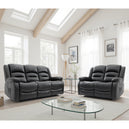 Faux Leather 3 + 2 Seater Sofa Set Electric Recliner - Alva