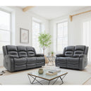 Faux Leather 3 + 2 Seater Sofa Set Electric Recliner - Alva