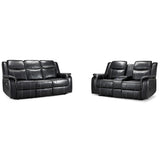 Faux Leather 3 + 2 Seater Sofa Set Electric Recliner - Galaxy Tech