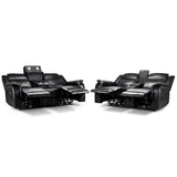 Faux Leather 3 + 2 Seater Sofa Set Electric Recliner - Galaxy Tech