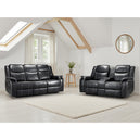 Faux Leather 3 + 2 Seater Sofa Set Electric Recliner - Galaxy Tech