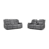 Faux Leather 3 + 2 Seater Sofa Set Electric Recliner - Galaxy Tech