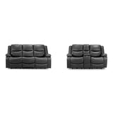 Faux Leather 3 + 2 Seater Sofa Set Electric Recliner - Harald