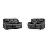 Faux Leather 3 + 2 Seater Sofa Set Electric Recliner - Harald