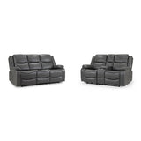 Faux Leather 3 + 2 Seater Sofa Set Electric Recliner - Harald
