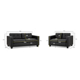 Faux Leather 3 + 2 Seater Sofa Set - Jerry