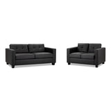 Faux Leather 3 + 2 Seater Sofa Set - Jerry
