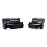 Faux Leather 3 + 2 Seater Sofa Set Recliner - Novie