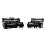 Faux Leather 3 + 2 Seater Sofa Set Recliner - Novie