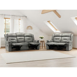 Faux Leather 3 + 2 Seater Sofa Set Recliner - Novie