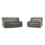 Faux Leather 3 + 2 Seater Sofa Set Recliner - Novie