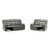 Faux Leather 3 + 2 Seater Sofa Set Recliner - Novie