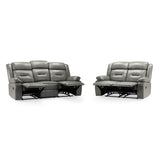 Faux Leather 3 + 2 Seater Sofa Set Recliner - Novie