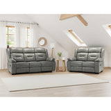 Faux Leather 3 + 2 Seater Sofa Set Recliner - Novie