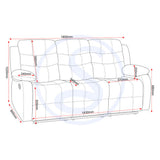 Faux Leather 3 + 2 Seater Sofa Set Electric Recliner - Roma