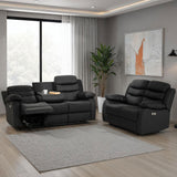 Faux Leather 3 + 2 Seater Sofa Set Electric Recliner - Roma